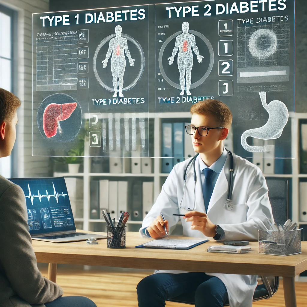 Diabetes tipo 1 e Diabetes tipo 2 explicados. Este artigo detalha as diferenças entre Diabetes Tipo 1 e Tipo 2, abordando causas, sintomas e tratamentos. Inclui comparações e dicas de leitura para melhor manejo da condição.
