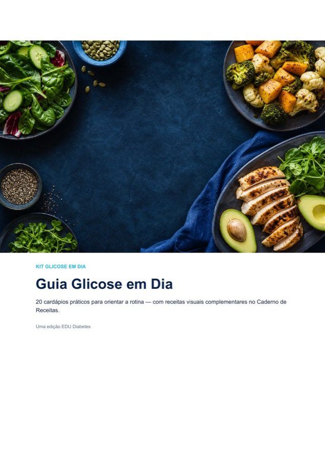 Capa do Guia Glicose em Dia