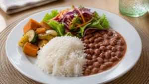Arroz com feijão e diabetes: como observar o prato?
