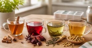 Chás e diabetes: 4 tipos comuns e o que observar