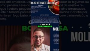 Molho à bolonhesa: uma ideia para variar as refeições #shorts