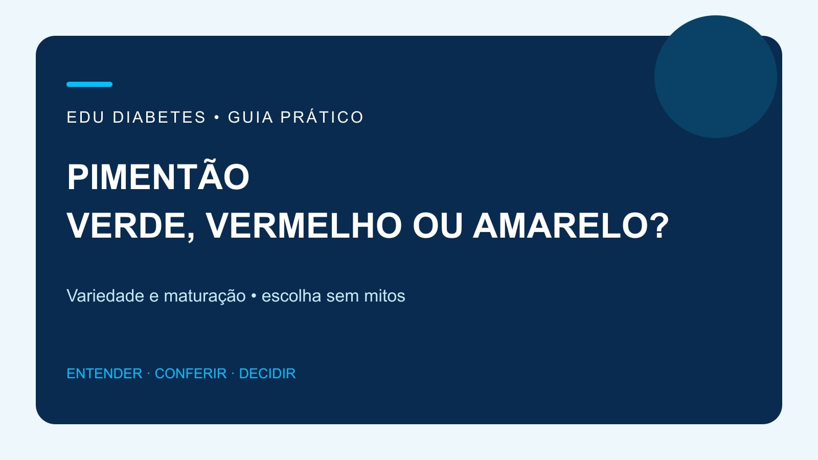 Arte editorial sobre a diferença entre pimentão verde, vermelho e amarelo na escolha culinária.