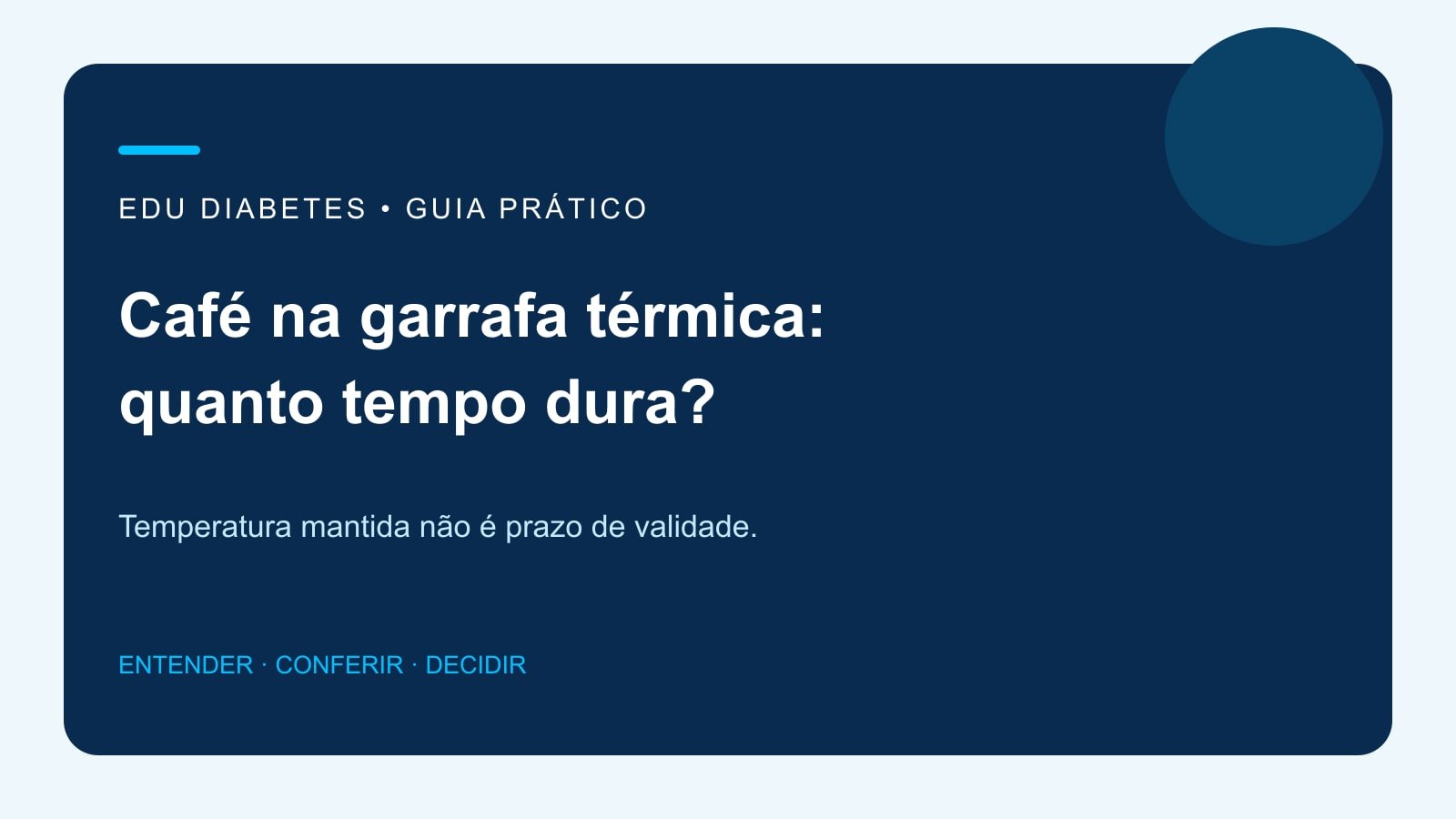Arte editorial: café na garrafa térmica, temperatura e cuidados de uso.