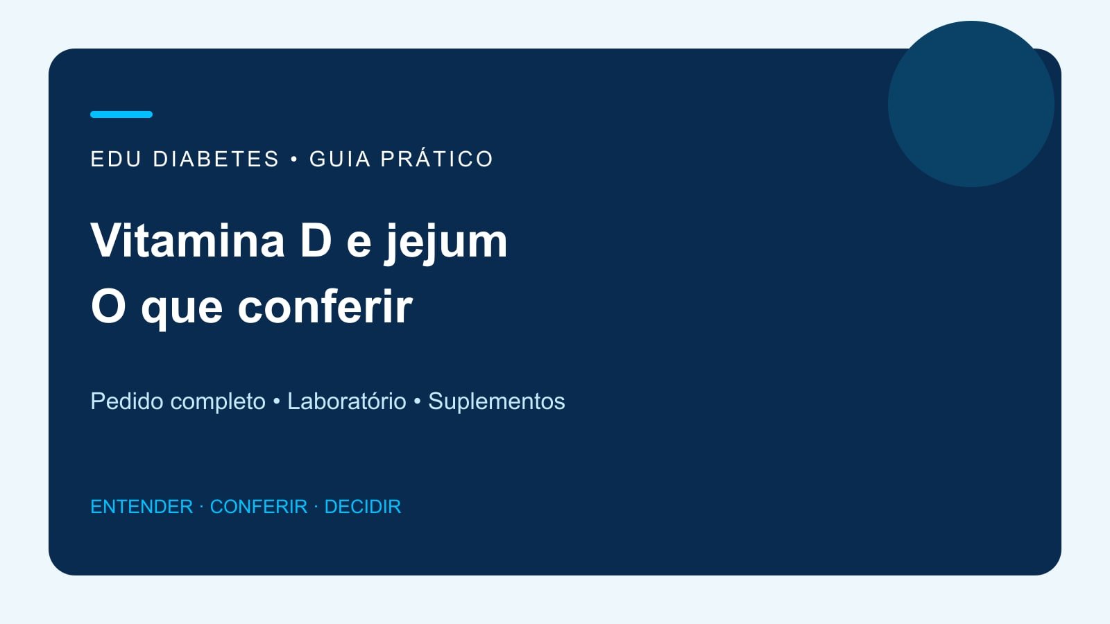 Arte editorial sobre preparo do exame de vitamina D e conferência do pedido.