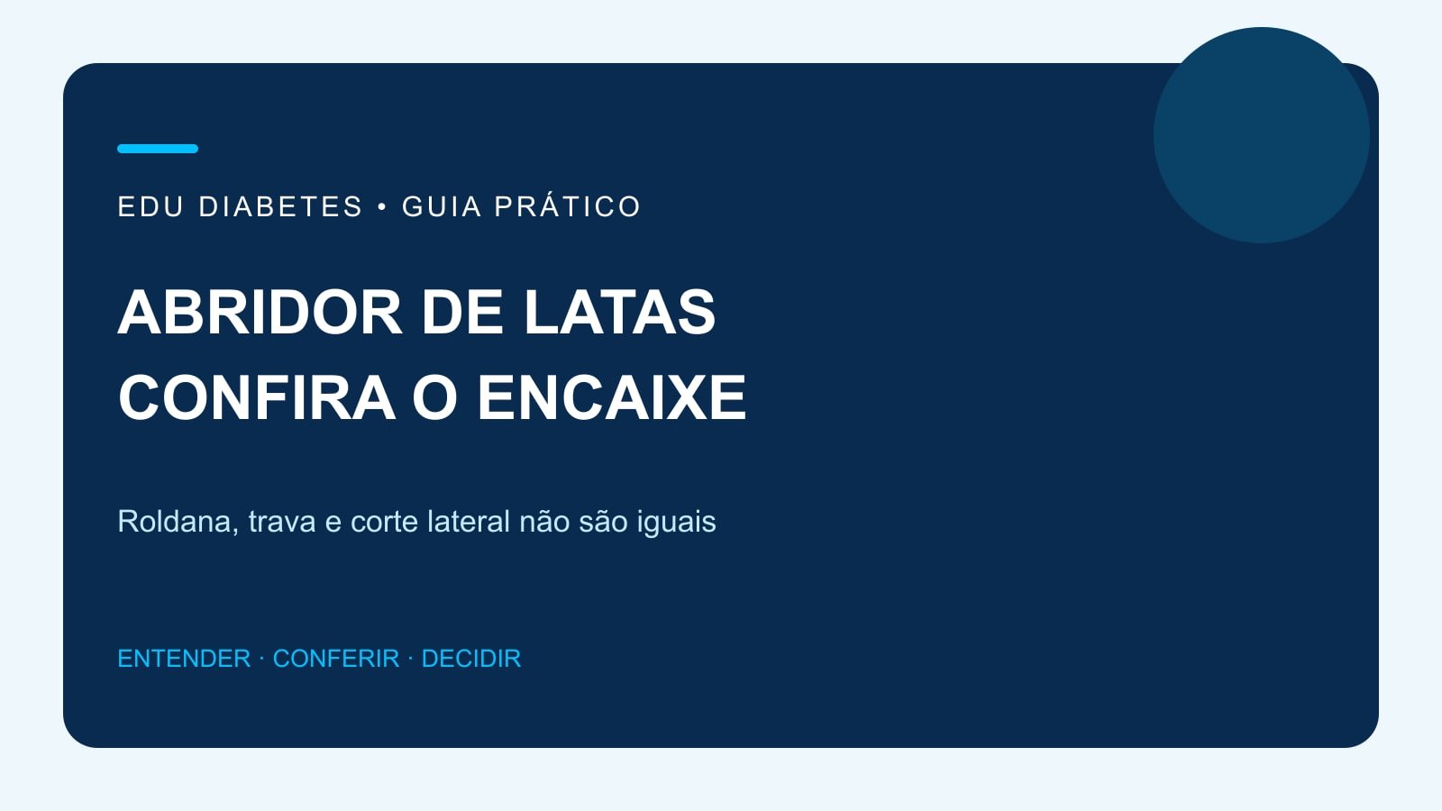 Arte editorial sobre mecanismos e cuidados no uso do abridor de latas.