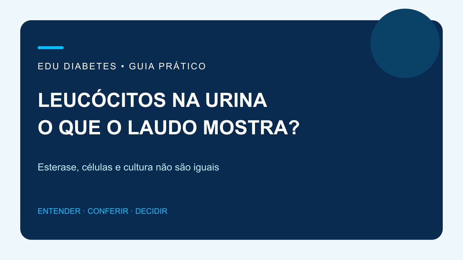 Arte editorial sobre leucócitos no exame de urina e interpretação com sintomas e cultura.