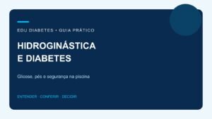 Hidroginástica para quem tem diabetes: cuidados antes de entrar na piscina