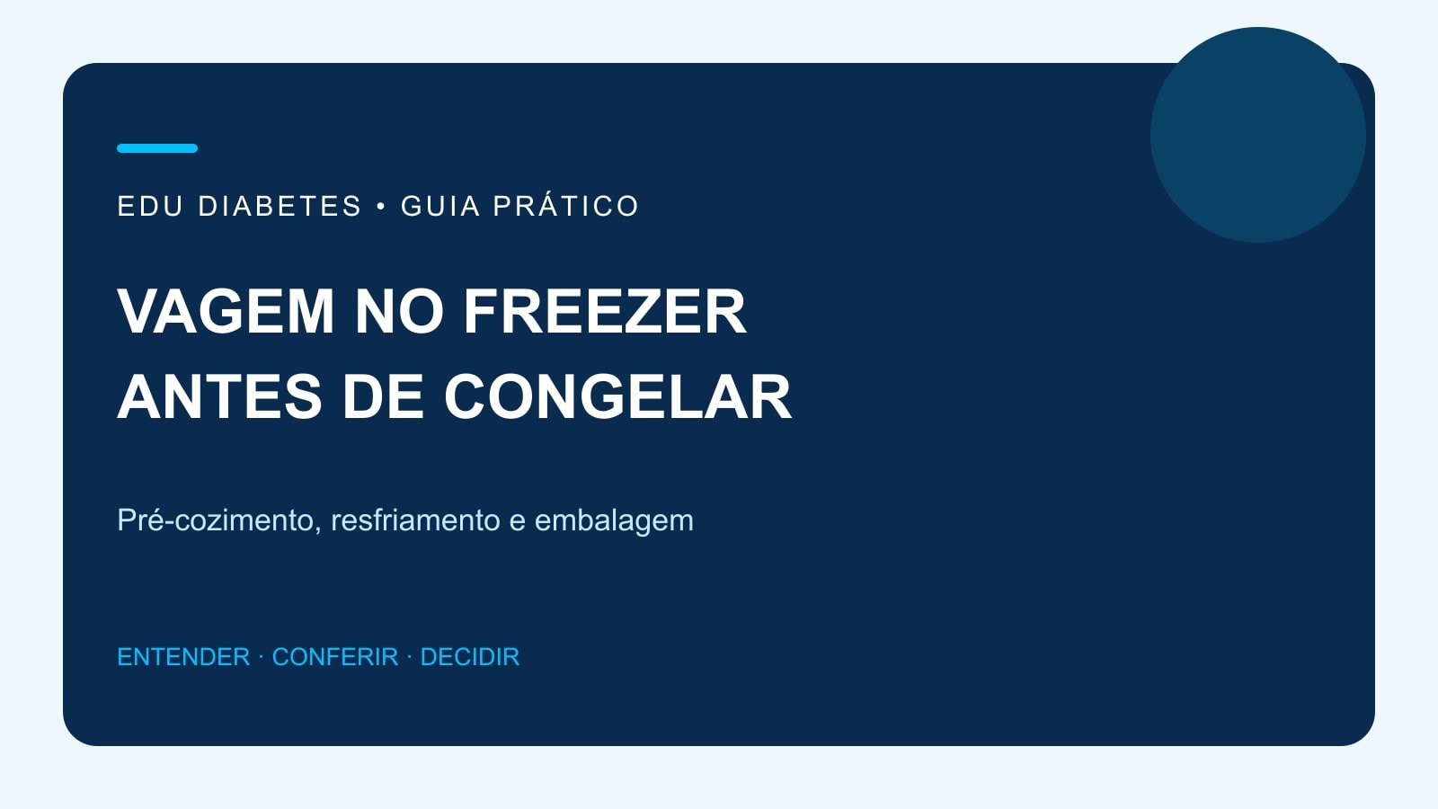 Arte editorial sobre vagem no freezer, branqueamento e embalagem.