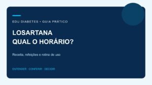 Losartana: existe melhor horário para tomar?