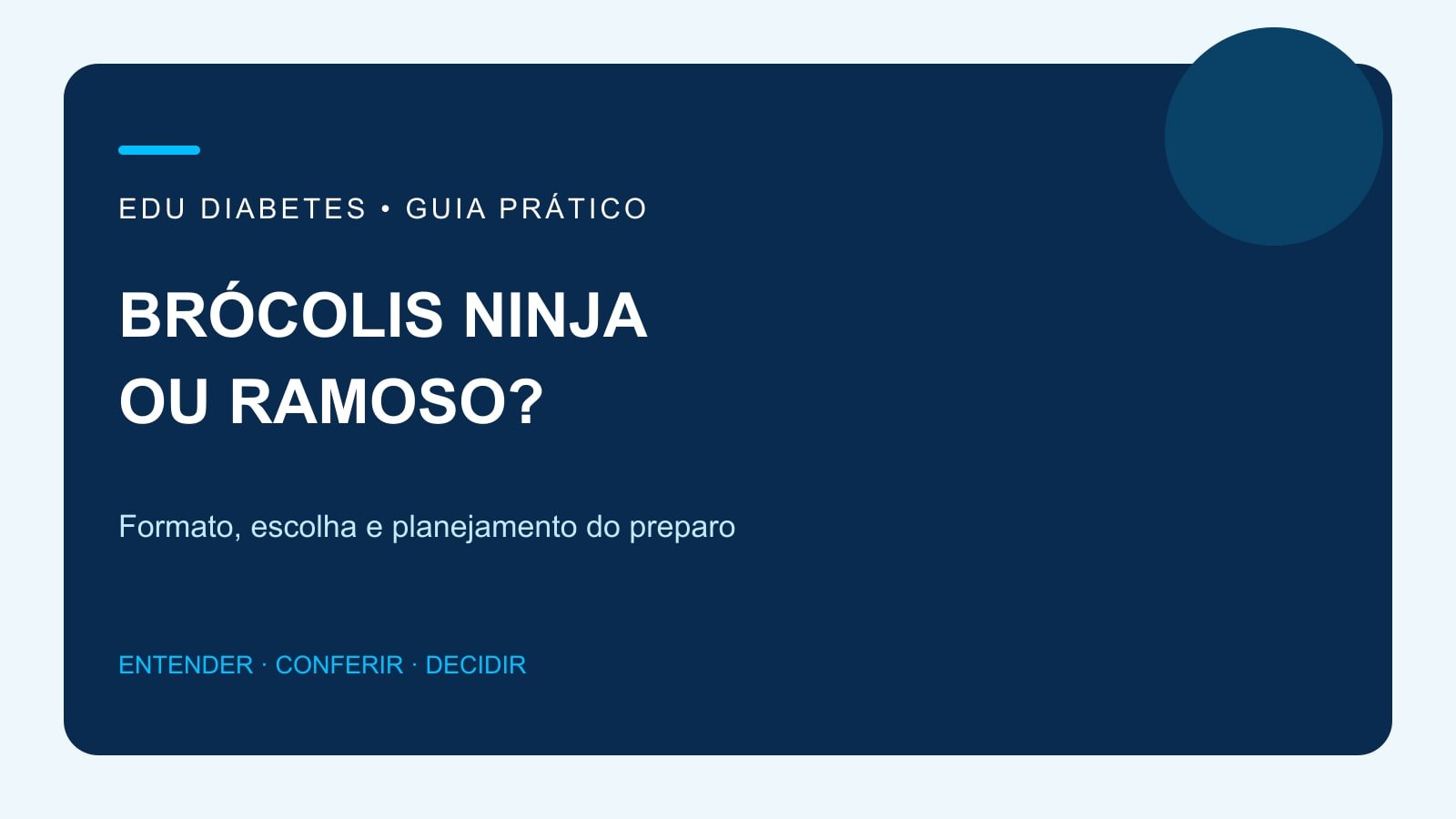 Guia editorial comparando brócolis ninja de cabeça única e brócolis ramoso em maços.