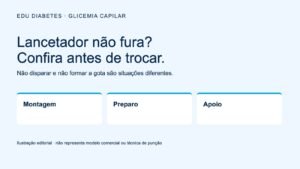 Lancetador não fura o dedo: o que conferir antes de trocar