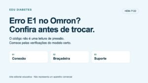 Erro E1 no aparelho de pressão Omron: o que conferir no HEM-7122