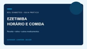 Ezetimiba: tem horário certo e pode tomar com comida?