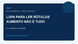 Lupa para ler rótulos e remédios: o que conferir antes de escolher