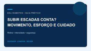 Subir escadas conta como exercício? O que considerar no diabetes