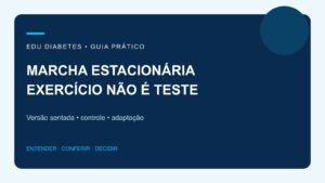 Marcha estacionária sentada: é igual ao teste de dois minutos?