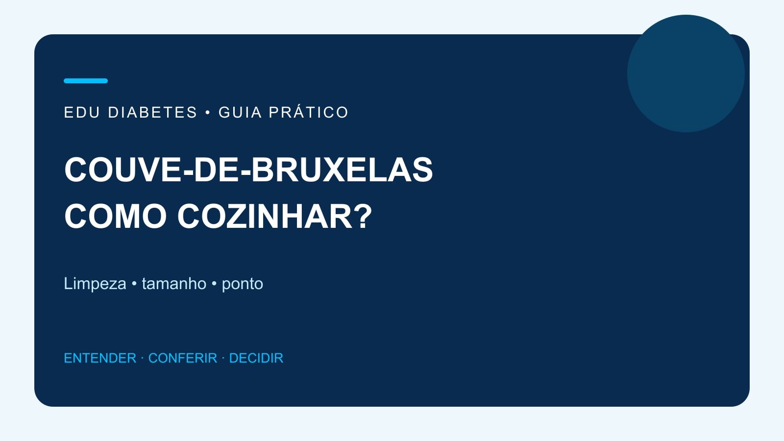 Arte editorial sobre limpeza, tamanho e ponto da couve-de-bruxelas.