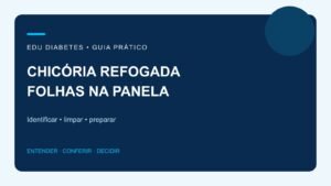 Como fazer chicória refogada: preparo das folhas na panela