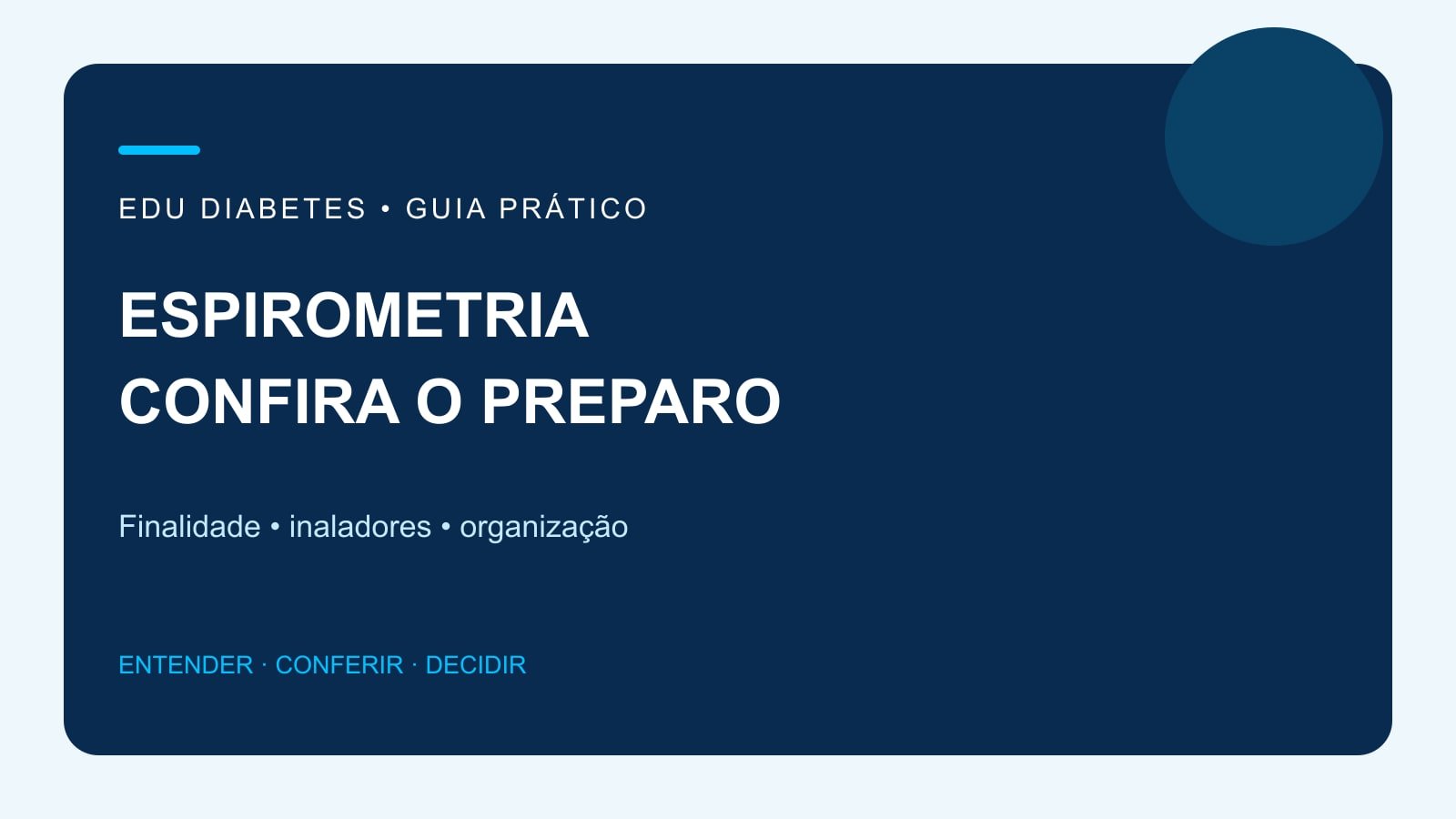 Arte editorial sobre preparo da espirometria e confirmação dos inaladores.