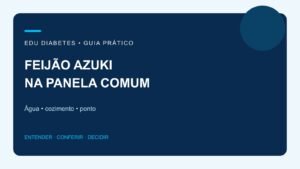 Como cozinhar feijão azuki na panela comum