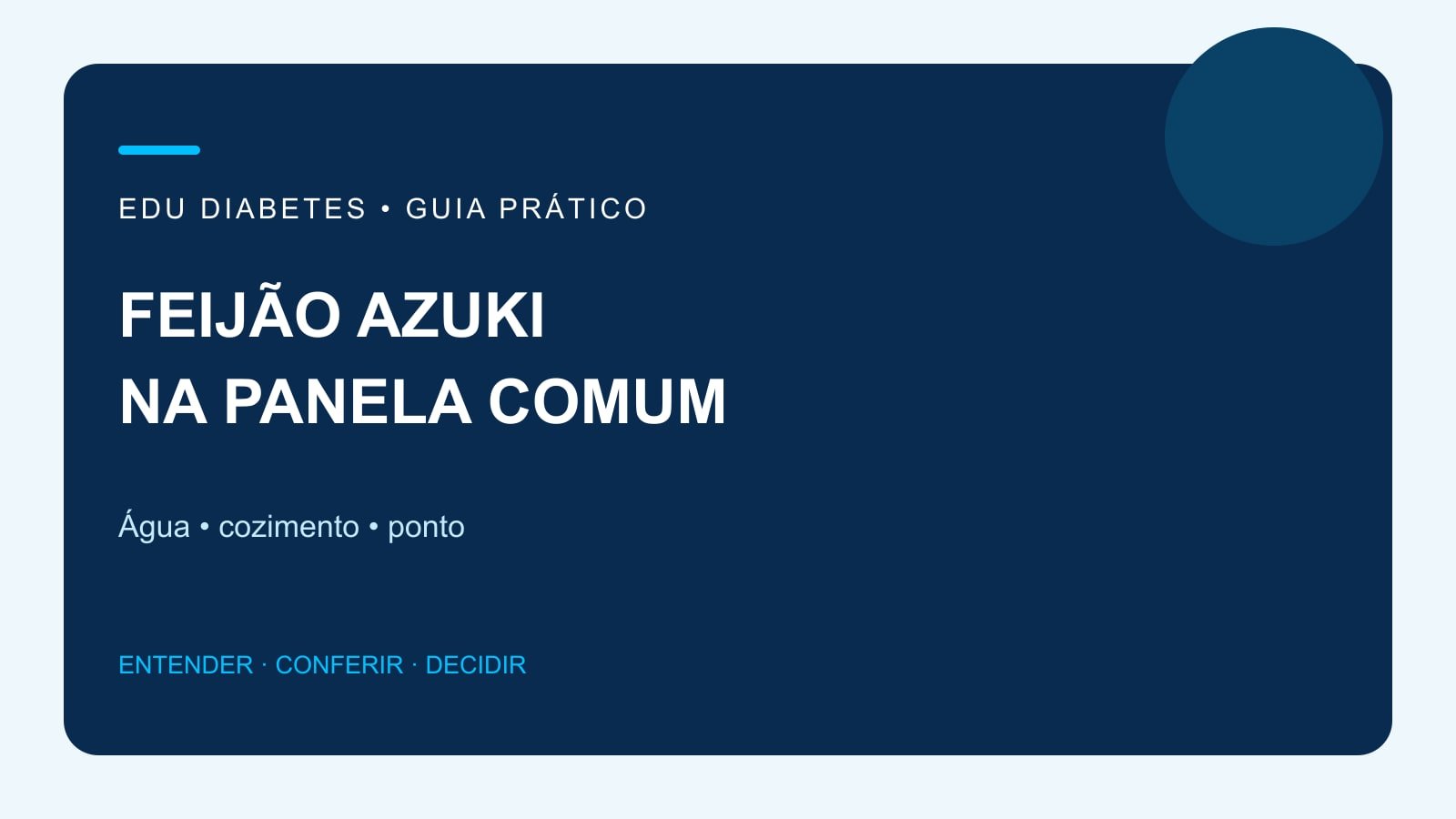 Arte editorial sobre preparo de feijão azuki na panela comum.