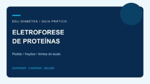 Eletroforese de proteínas: o que significa o pedido?