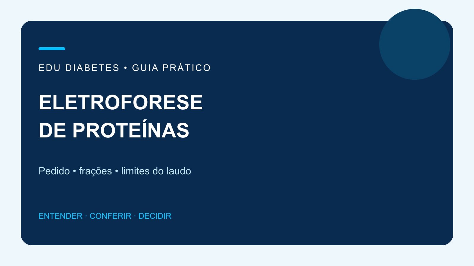 Arte editorial sobre o pedido de eletroforese de proteínas no soro.