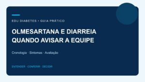 Olmesartana e diarreia persistente: quando avisar a equipe