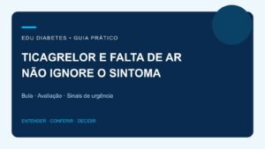 Ticagrelor pode causar falta de ar? Quando procurar ajuda