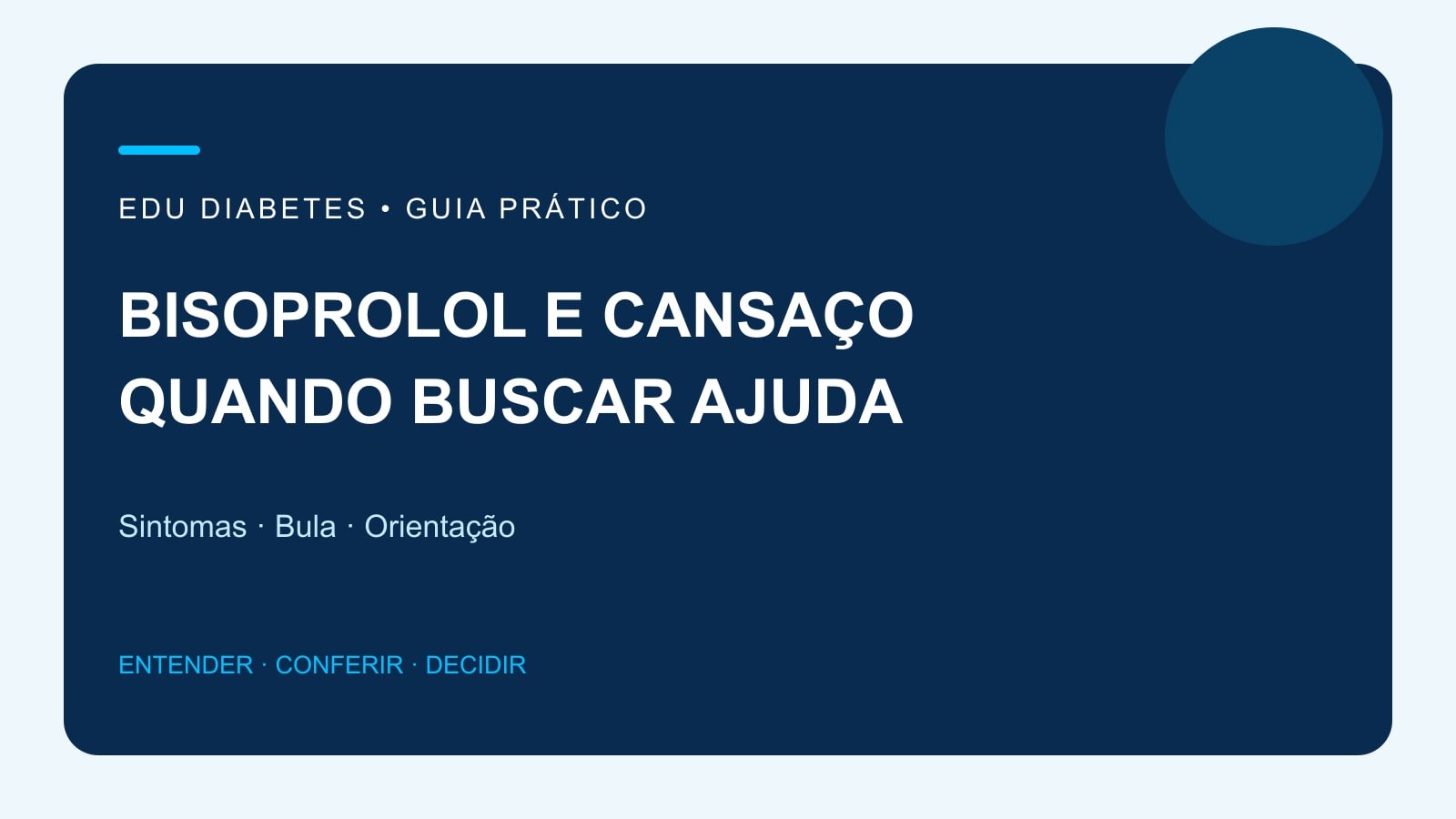 Arte editorial sobre cansaço durante o uso de bisoprolol e avaliação de sintomas.