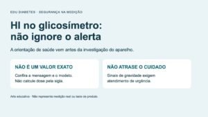 Glicosímetro mostra HI: o que significa e o que fazer?