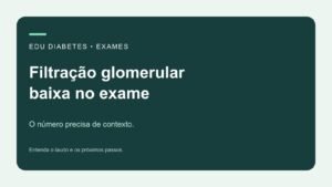 Taxa de filtração glomerular baixa: como entender o exame