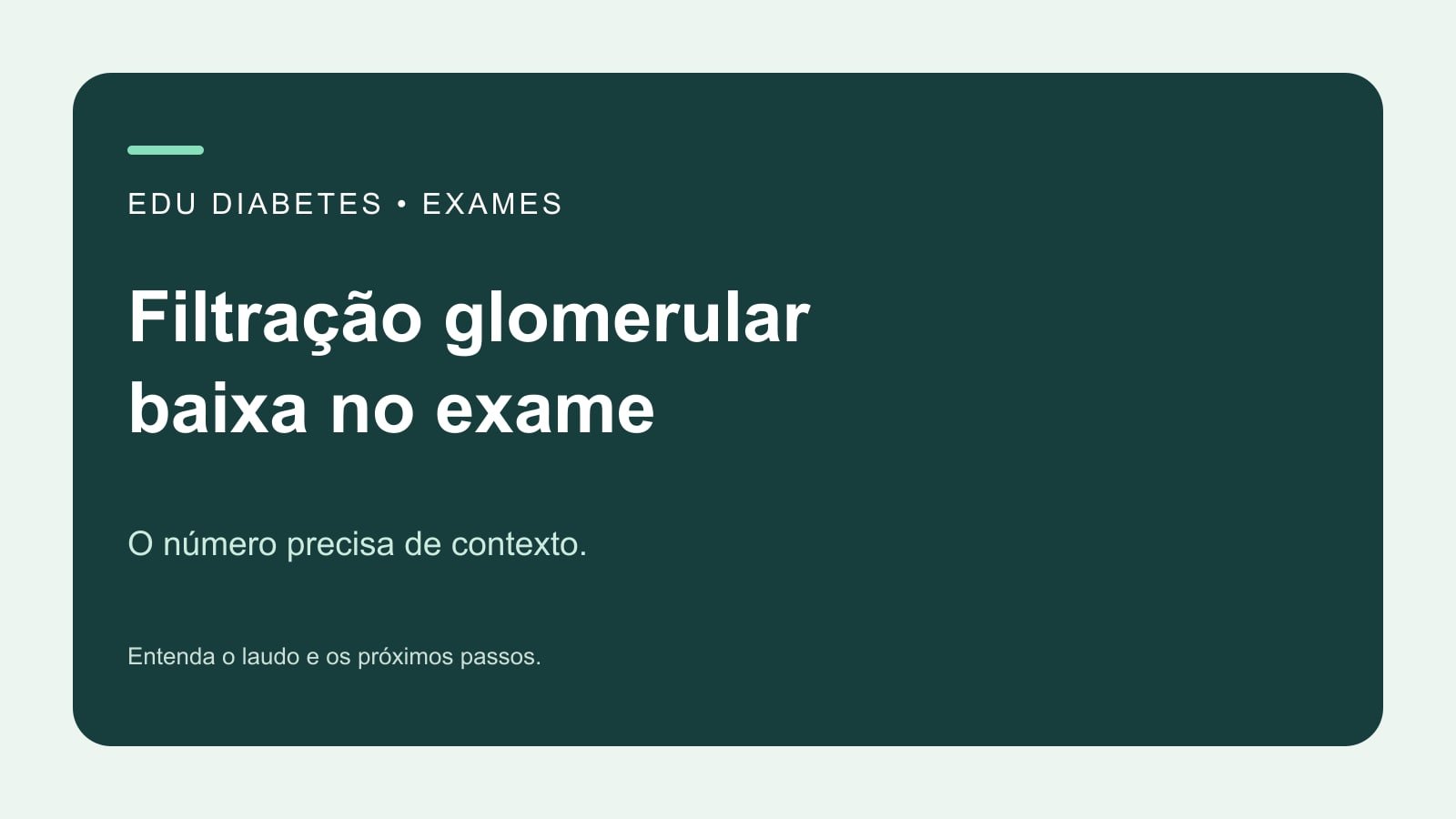 Arte educativa sobre filtração glomerular: entender o laudo exige contexto e acompanhamento.
