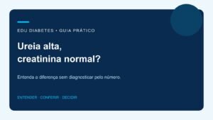 Ureia alta e creatinina normal: o que essa diferença pode indicar?