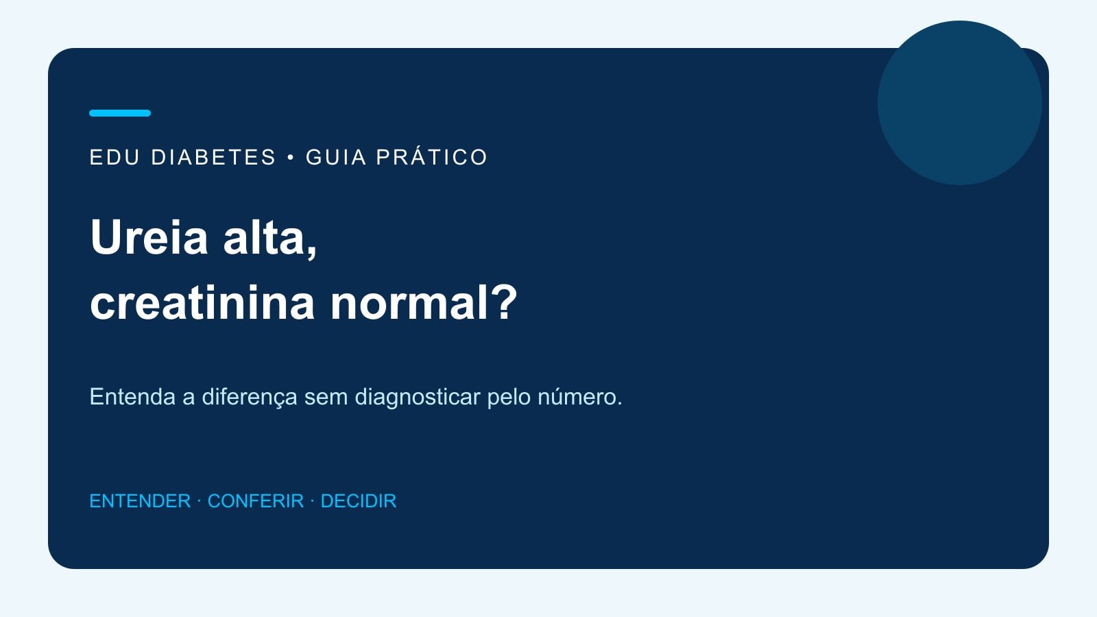 Ilustração editorial: Ureia alta e creatinina normal: o que essa diferença pode indicar?