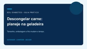 Descongelar carne na geladeira: uma noite é suficiente?