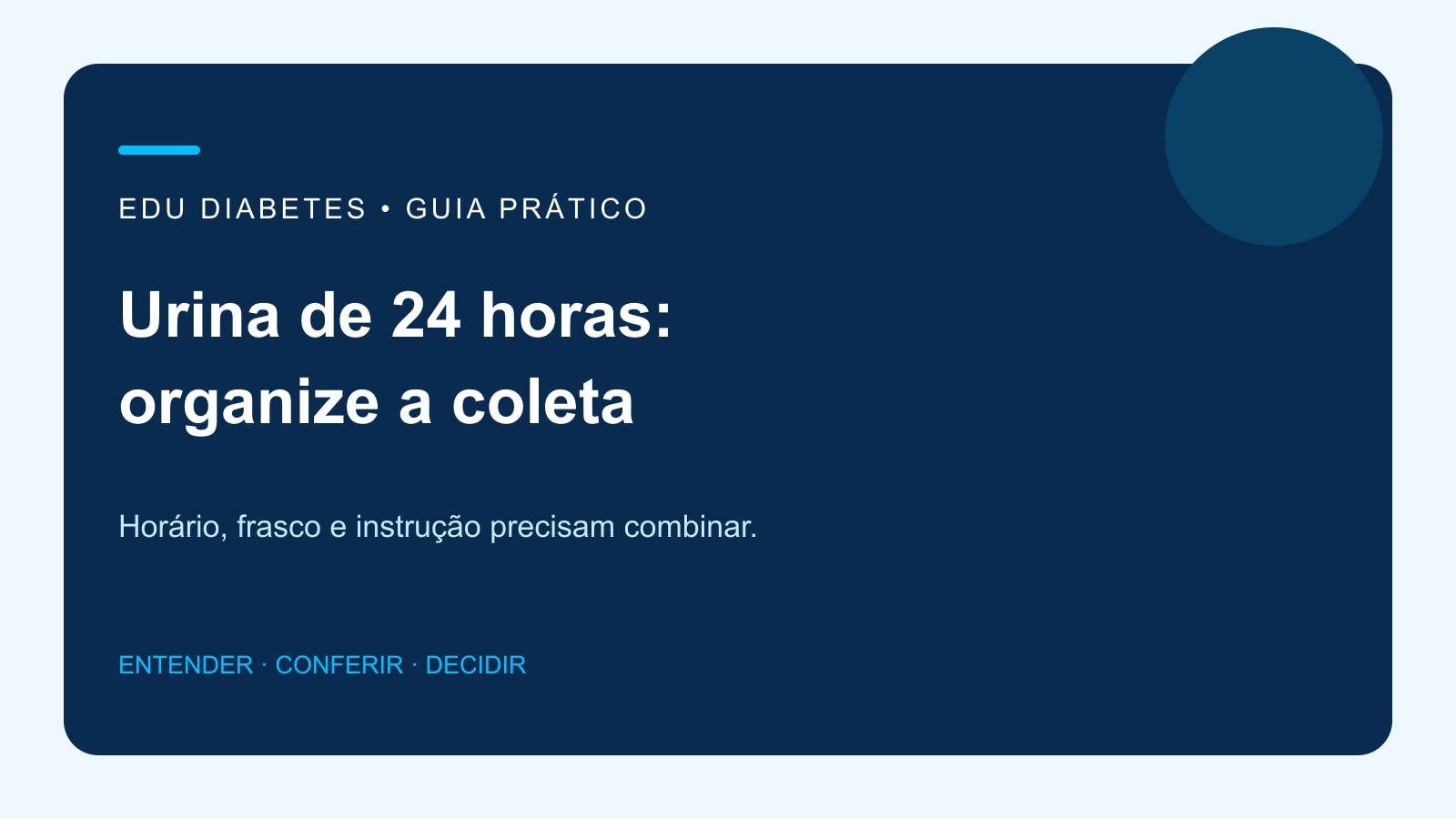 Ilustração editorial: Urina de 24 horas: como começar, terminar e evitar perdas na coleta