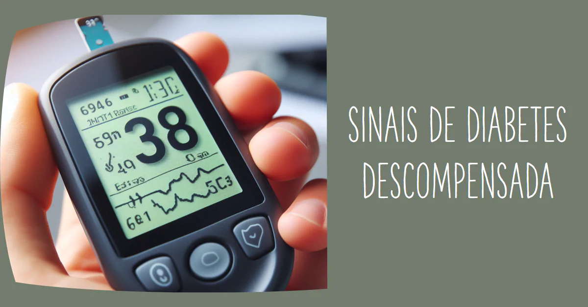 Sinais de Diabetes Descompensada. O artigo aborda os "Sinais de Diabetes Descompensada", enfatizando a importância de reconhecer os sintomas precoces e as consequências de não gerenciar efetivamente a doença. Destaca-se a necessidade de monitoramento regular dos níveis de glicose e a adoção de um estilo de vida saudável para prevenir complicações graves associadas à descompensação diabética.