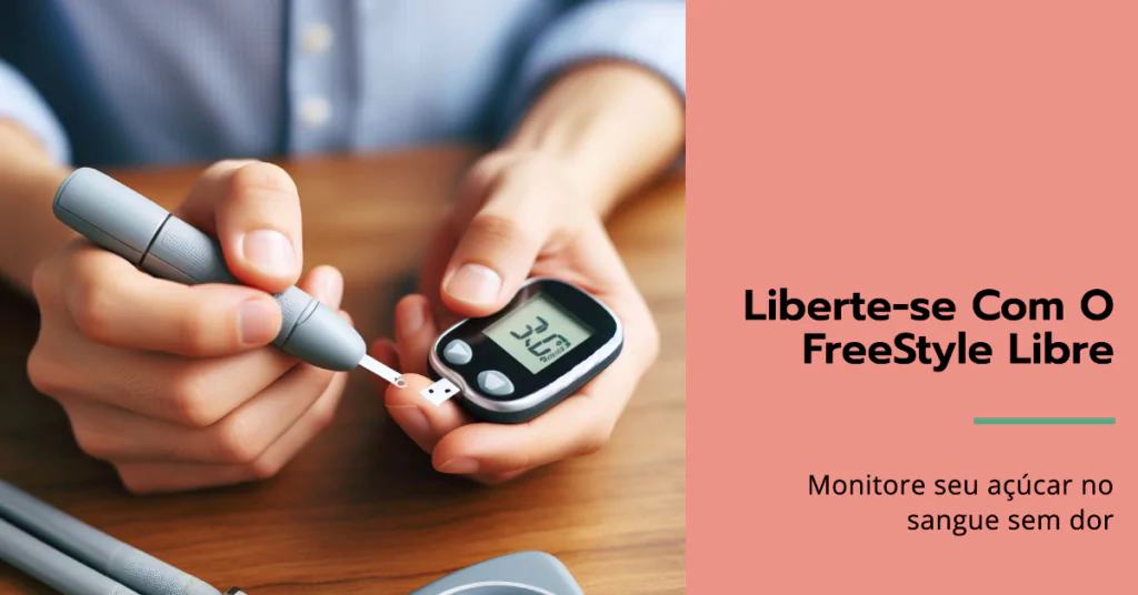 Freestylelibre. O Freestyle Libre é uma ferramenta inovadora para o monitoramento da glicose que transforma a maneira como os diabéticos tipo 1 e tipo 2 gerenciam sua condição. Este sistema de monitoramento contínuo de glicose permite leituras precisas sem a necessidade de picadas diárias nos dedos, oferecendo uma visão detalhada dos níveis de glicose e ajudando na tomada de decisões mais informadas sobre a dieta, exercício e gerenciamento da diabetes em geral.