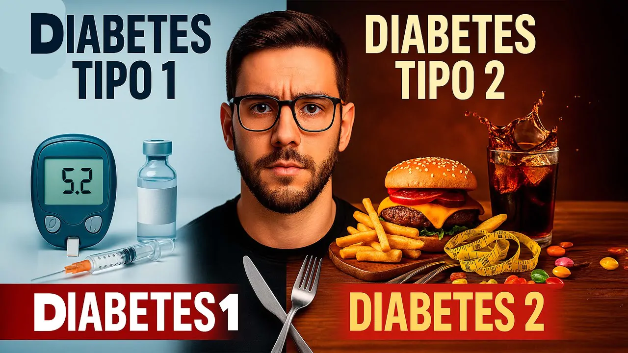 PRINCIPAIS DIFERENÇAS ENTRE DIABETES TIPO 1 E TIPO 2