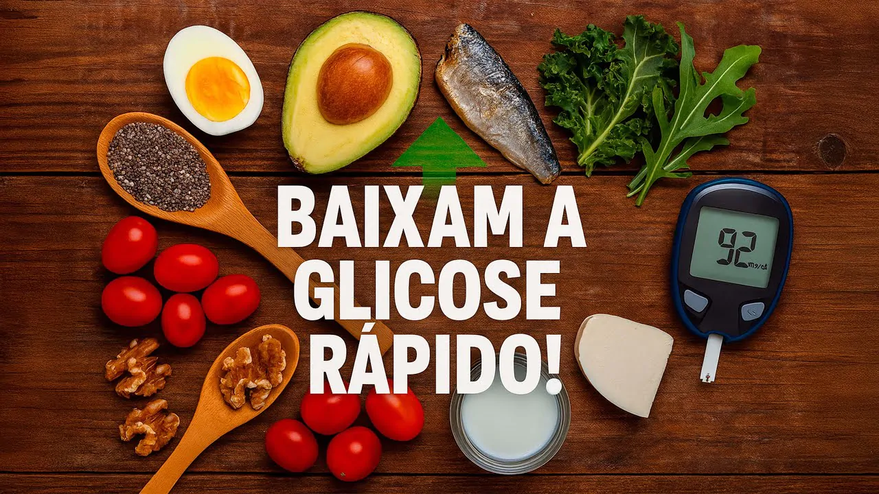 8 Alimentos que Vão CONTROLAR sua GLICOSE de Forma Natural Agora!