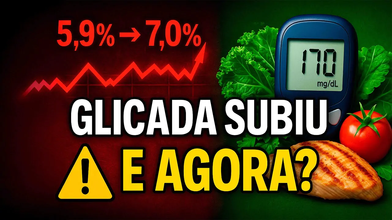 Glicada subiu de 5.9% para 7.0%